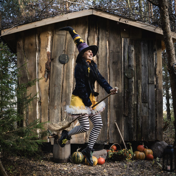 Raganėlė Vinė atskrenda į svečius pas raganą Lylą